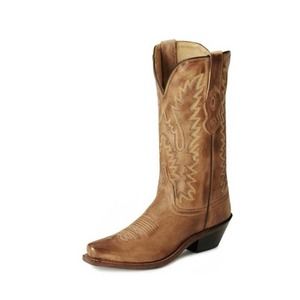 Old West Brown Heeled Boots
